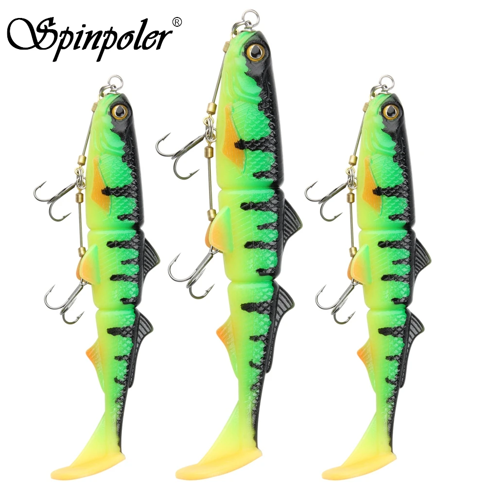 Fishing Lure Soft Plastic - Spinpoler Pike Stinger Rig Hook Systerm