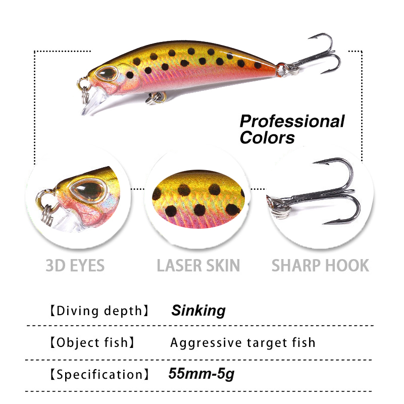 WESTBASS 1PX Micro Minnow Lure - огляд і ціна Fishing Lure Popper