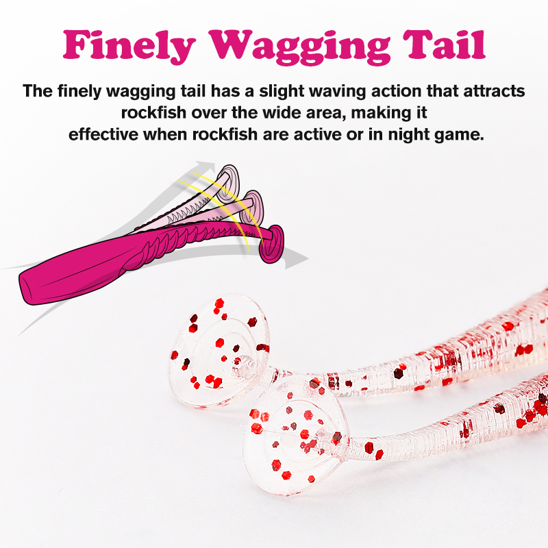 TSURINOYA 38mm 0.4g Soft Fishi - огляд і ціна Fishing Lure Soft Plastic