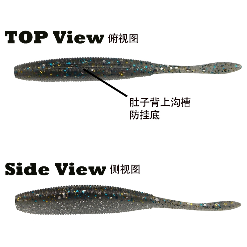 ESFISHING Drive Shad 100mm 8pc - огляд і ціна Fishing Lure Soft Plastic