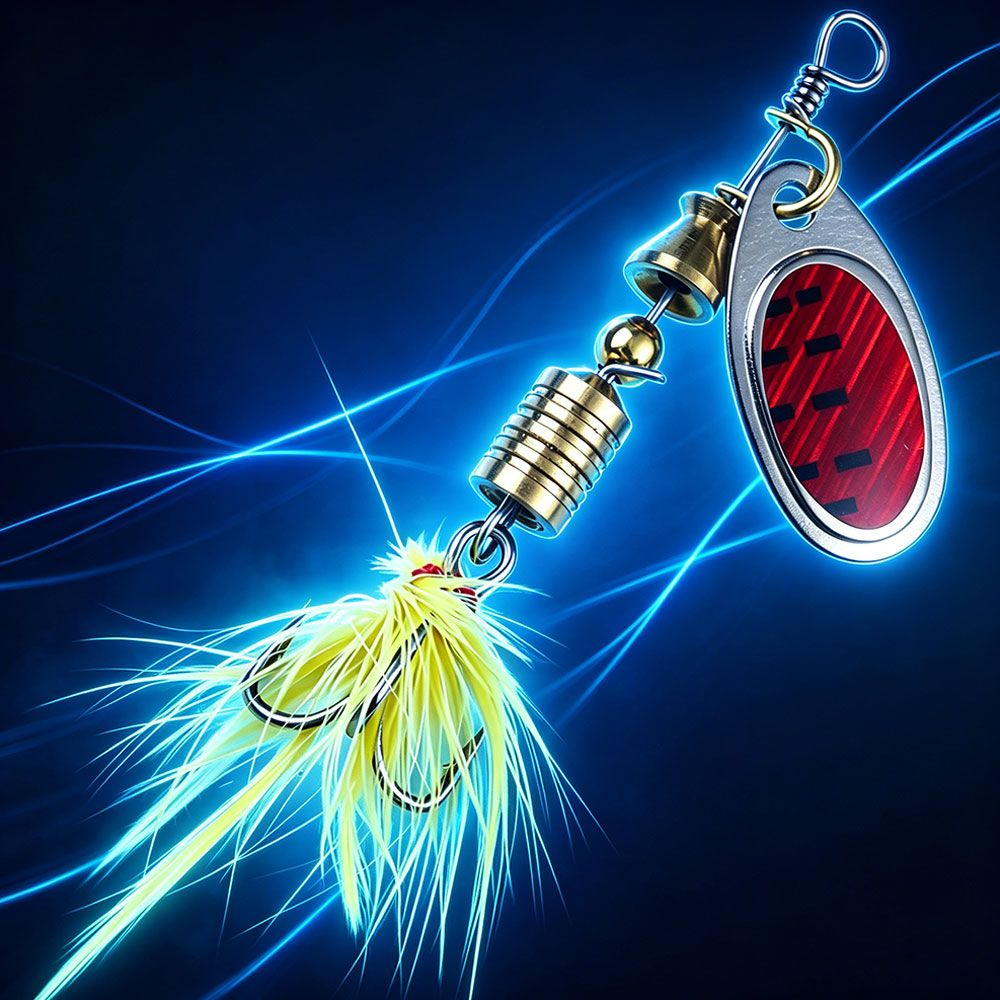 1pc 5.5cm 4.2g Bass Fishing Sp - огляд і ціна Fishing Lure Spinner