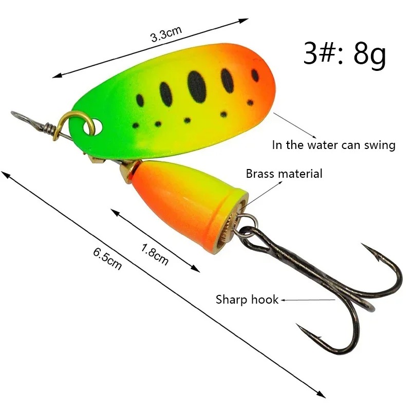 Fishing Spinner Lure 8g Metal  - огляд і ціна Fishing Lure Blade Bait