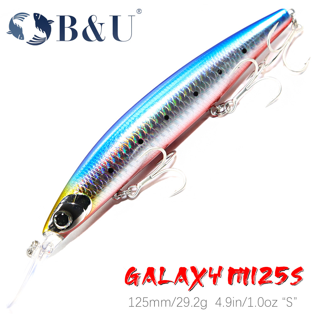 B&U 125mm Sinking Minnow Sea F - огляд і ціна Fishing Lure Jerkbait